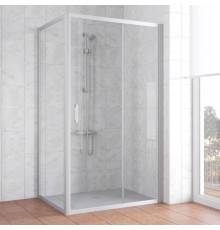 Душевой уголок Vegas Glass ZP+ZPV 110*70 07 01 профиль матовый хром, стекло прозрачное