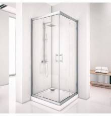 Душевой уголок Aquanet Alfa Cube NAA1142 900х900х2000 стекло прозрачное, профиль хром