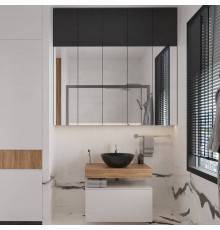 Мебель для ванной комнаты VitrA Ольборг 80: столешница 80, без отверстий, дуб французский +  тумба 80