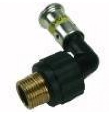 Фитинги под пресс-инструмент Угольник 90° НР, ПВДФ пресс (газ), 32x1 HE 5PKG-3206