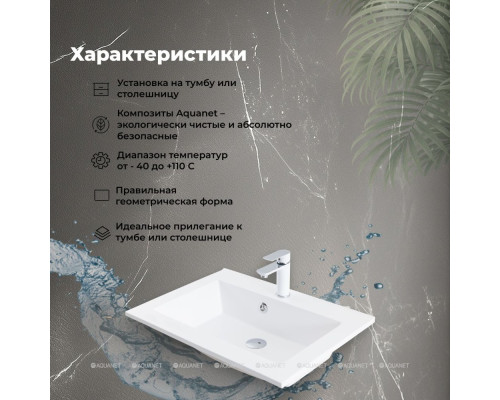 Раковина Aquanet Мокка 65