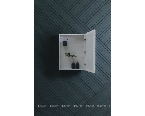Зеркальный шкаф Aquanet Оптима 60 с LED подсветкой