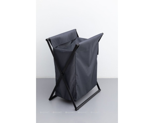 Корзина для белья Allen Brau Priority черный/серый