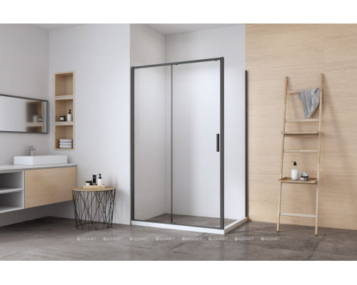 Душевой уголок Aquanet Pleasure Evo 110x80 AE65-110x80-BT профиль черный, прозрачное стекло