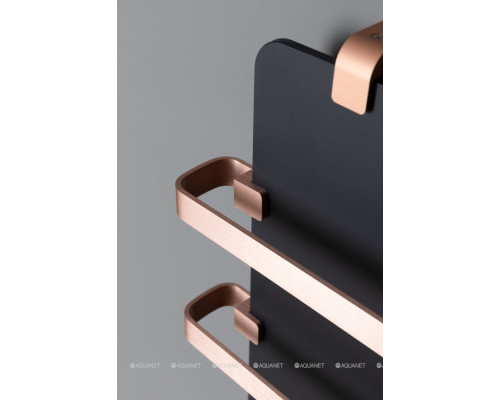 Полотенцесушитель электрический Allen Brau Infinity 120x44 с рейлингом 2.0 и креплением, медь браш
