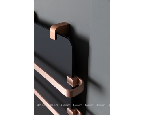 Полотенцесушитель электрический Allen Brau Infinity 120x44 с рейлингом 2.0 и креплением, медь браш