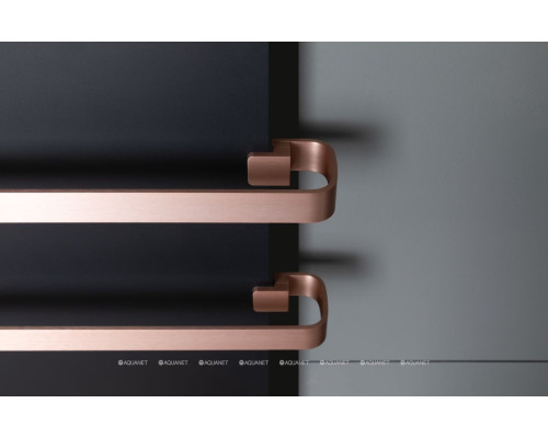 Полотенцесушитель электрический Allen Brau Infinity 120x44 с рейлингом 2.0 и креплением, медь браш
