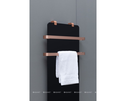 Полотенцесушитель электрический Allen Brau Infinity 120x44 с рейлингом 2.0 и креплением, медь браш