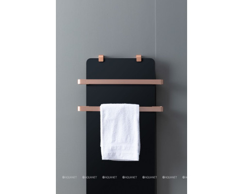 Полотенцесушитель электрический Allen Brau Infinity 120x44 с рейлингом 2.0 и креплением, медь браш