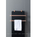 Полотенцесушитель электрический Allen Brau Infinity 120x44 с рейлингом 2.0 и креплением, медь браш