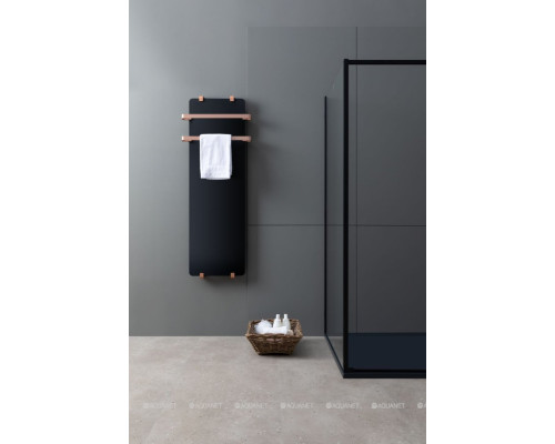 Полотенцесушитель электрический Allen Brau Infinity 120x44 с рейлингом 2.0 и креплением, медь браш