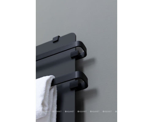 Полотенцесушитель электрический Allen Brau Infinity 120x44 с рейлингом 2.0 и креплением, черный матовый