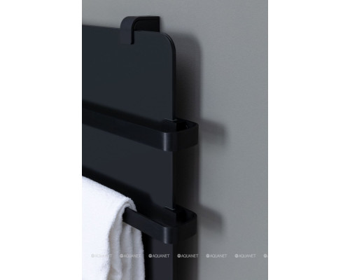 Полотенцесушитель электрический Allen Brau Infinity 120x44 с рейлингом 2.0 и креплением, черный матовый