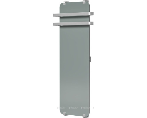 Полотенцесушитель электрический Allen Brau Infinity 120x44 с рейлингом 2.0 и креплением, серебро браш