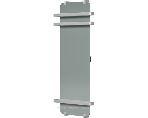 Полотенцесушитель электрический Allen Brau Infinity 120x44 с рейлингом 2.0 и креплением, серебро браш