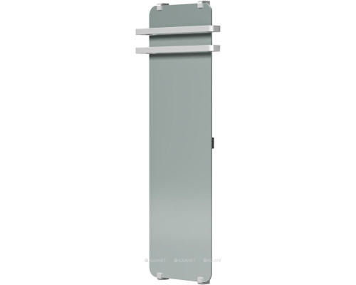 Полотенцесушитель электрический Allen Brau Infinity 140x44 с рейлингом 2.0 и креплением, серебро браш