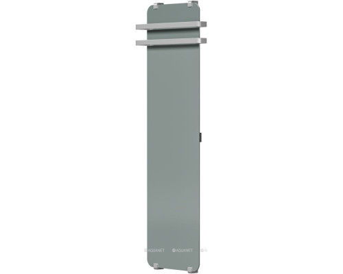 Полотенцесушитель электрический Allen Brau Infinity 160x44 с рейлингом 2.0 и креплением, серебро браш