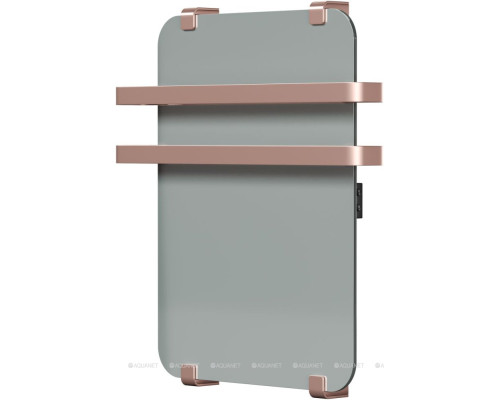 Полотенцесушитель электрический Allen Brau Infinity 60x44 с рейлингом 2.0 и креплением, медь браш