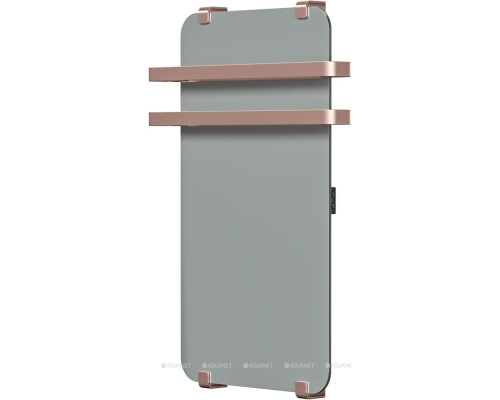 Полотенцесушитель электрический Allen Brau Infinity 80x44 с рейлингом 2.0 и креплением, медь браш