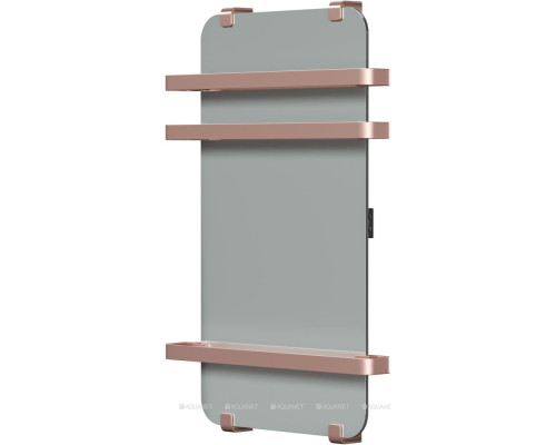 Полотенцесушитель электрический Allen Brau Infinity 80x44 с рейлингом 2.0 и креплением, медь браш