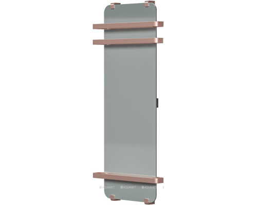 Полотенцесушитель электрический Allen Brau Infinity 120x44 с рейлингом 2.0 и креплением, медь браш