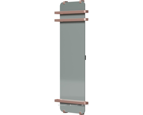 Полотенцесушитель электрический Allen Brau Infinity 140x44 с рейлингом 2.0 и креплением, медь браш