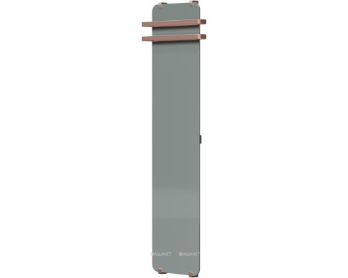 Полотенцесушитель электрический Allen Brau Infinity 180x44 с зеркалом, рейлингом 2.0 и креплением, медь браш