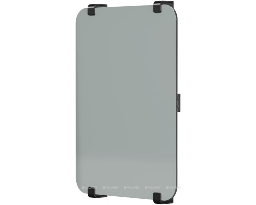 Полотенцесушитель электрический Allen Brau Infinity 60x44 с рейлингом 2.0 и креплением, черный матовый