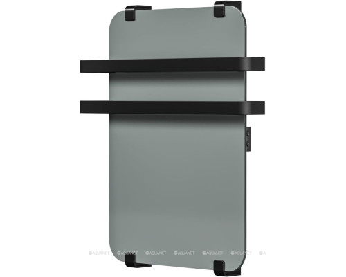 Полотенцесушитель электрический Allen Brau Infinity 60x44 с рейлингом 2.0 и креплением, черный матовый