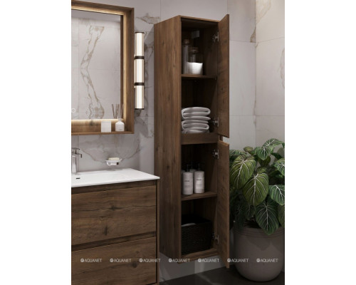 Шкаф-пенал Aquanet Милан 35 дуб рустикальный