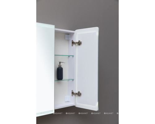 Зеркальный шкаф Aquanet Оптима 110 с LED подсветкой