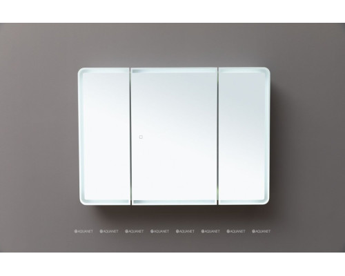 Зеркальный шкаф Aquanet Оптима 110 с LED подсветкой