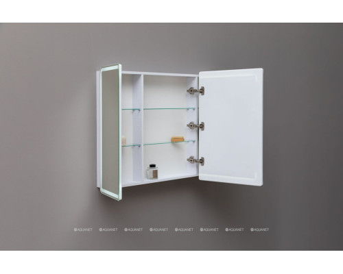 Зеркальный шкаф Aquanet Оптима 110 с LED подсветкой