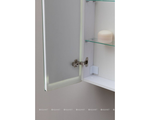 Зеркальный шкаф Aquanet Оптима 110 с LED подсветкой