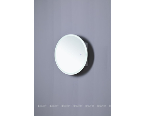 Зеркальный шкаф Aquanet Оптима 80 белый, с LED подсветкой