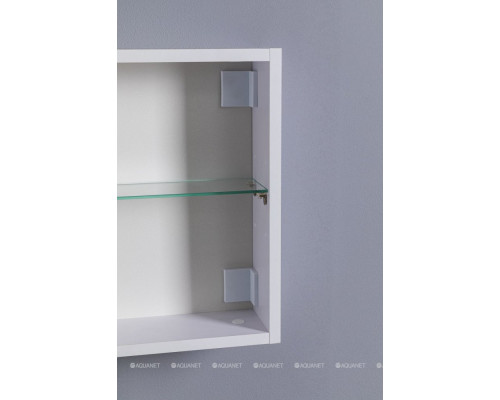 Зеркальный шкаф Aquanet Оптима 80 белый, с LED подсветкой