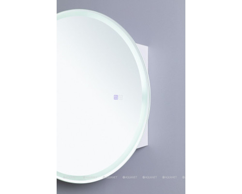 Зеркальный шкаф Aquanet Оптима 80 белый, с LED подсветкой