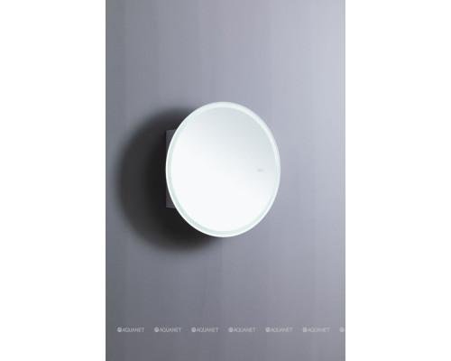 Зеркальный шкаф Aquanet Оптима 70 белый, с LED подсветкой