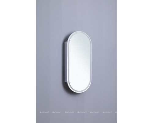 Зеркальный шкаф Aquanet Монте 40 белый, с LED подсветкой