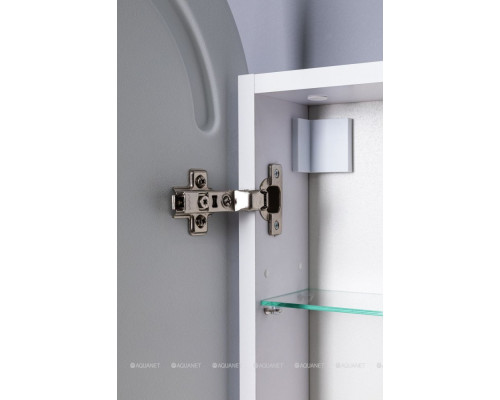 Зеркальный шкаф Aquanet Монте 40 белый, с LED подсветкой