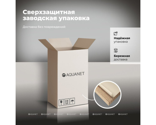 Столешница Aquanet Flat 60 бежевый, с отв. слева