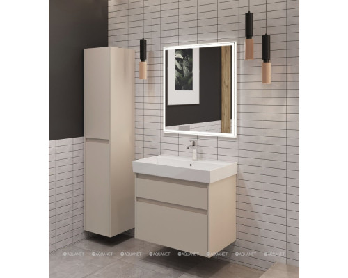 Шкаф-пенал Aquanet Nova Lite 2.0 35 бежевый