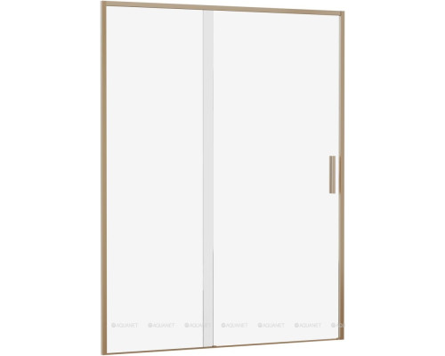 Душевая дверь Aquanet Pleasure Evo 150 AE65-N150-GBT профиль золото-никель браш, прозрачное стекло