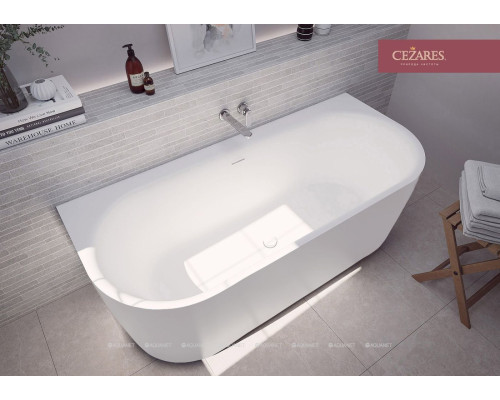 Акриловая ванна Cezares METAURO-INT-Wall-180-80-60-W-MATT