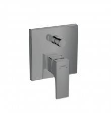 Hansgrohe Metropol Встраиваемый смеситель для ванны с переключателем, внешняя часть, цвет: шлифованный черный хром. 32545340