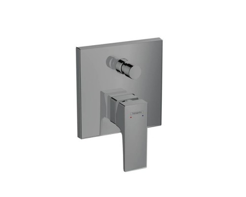 Hansgrohe Metropol Встраиваемый смеситель для ванны с переключателем, внешняя часть, цвет: шлифованный черный хром. 32545340 Hansgrohe Metropol Встраиваемый смеситель для ванны с переключателем, внешняя часть, цвет: шлифованный черный хром. 32545340