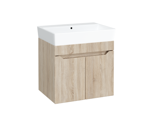 Тумба с раковиной DIWO Архангельск 60 подвесная, дуб сонома, сонома