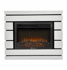 Комплект Электрокамин Electrolux EFP/P-2520LS N + Портал Firelight Moderno 25 шпон белый дуб