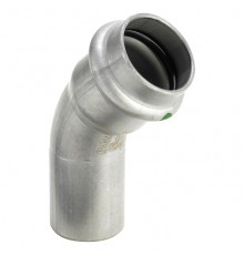 Угольник 45° Viega Sanpress Inox нержавеющая сталь 22 мм. 435400