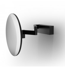 Decor Walther VISION R Зеркало косметическое, настенное, 5х-кратное ув., без подсветки, цвет: черный матовый. 0126560